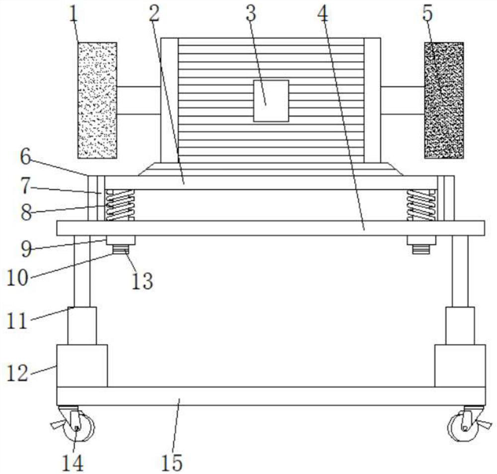 Polishing device for iron handicraft processing