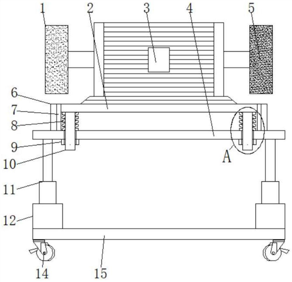 Polishing device for iron handicraft processing