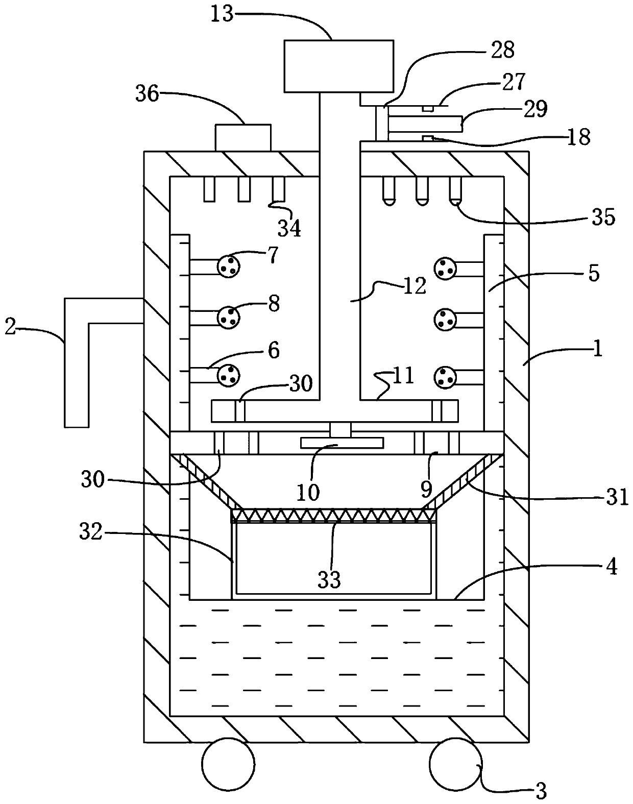 Medical scalpel cleaning device