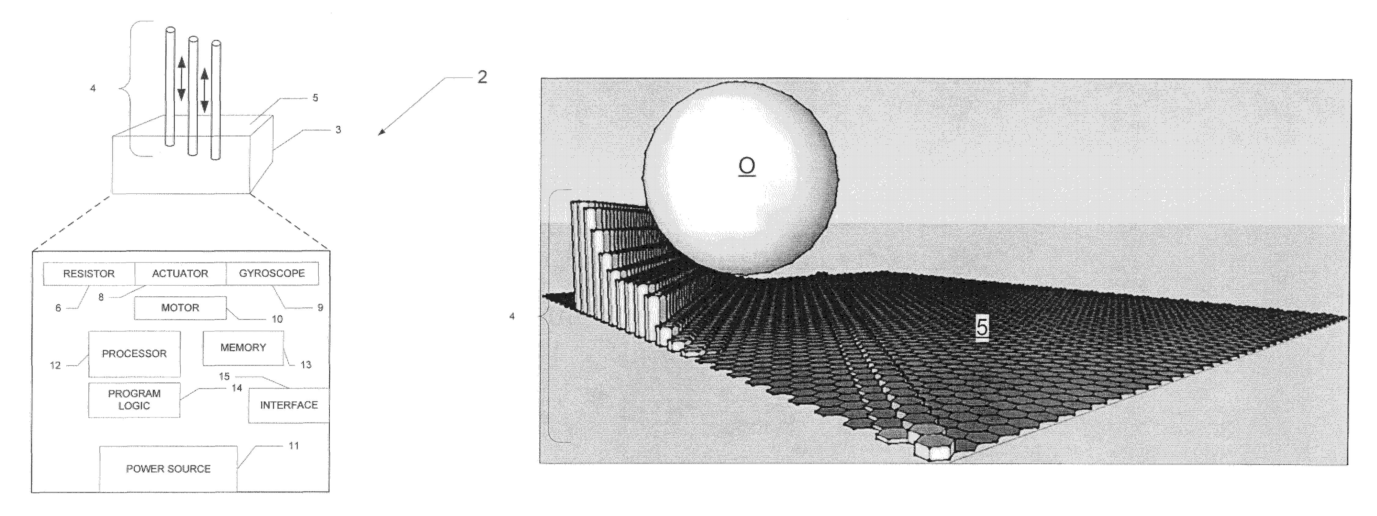 Haptic device capable of managing distributed force