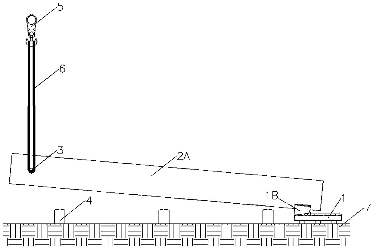 Guide pipe frame shaft line whole piece turnover hoisting process