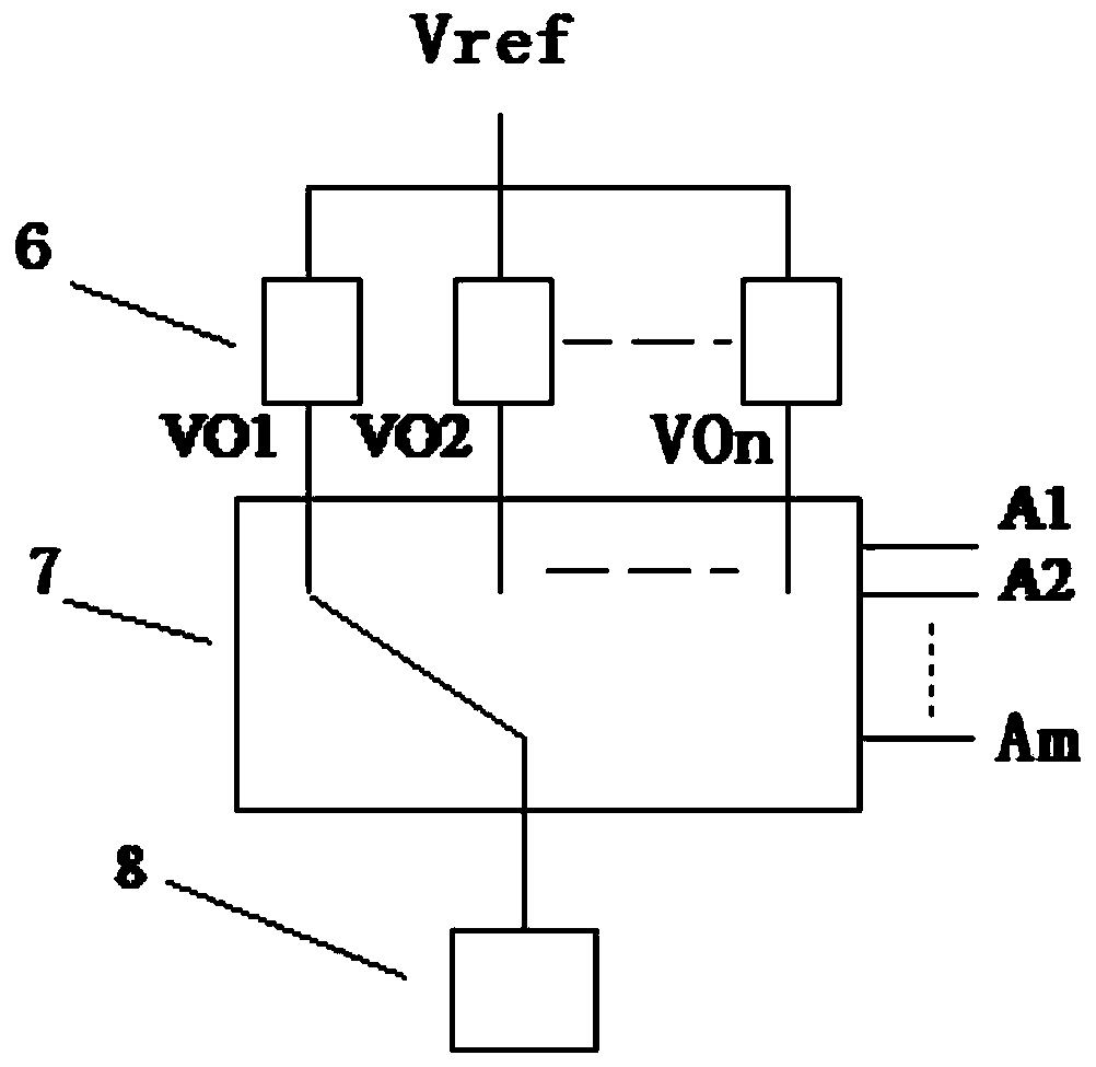 Time-sharing power supply and data acquisition system used for photoconductive type infrared detector array