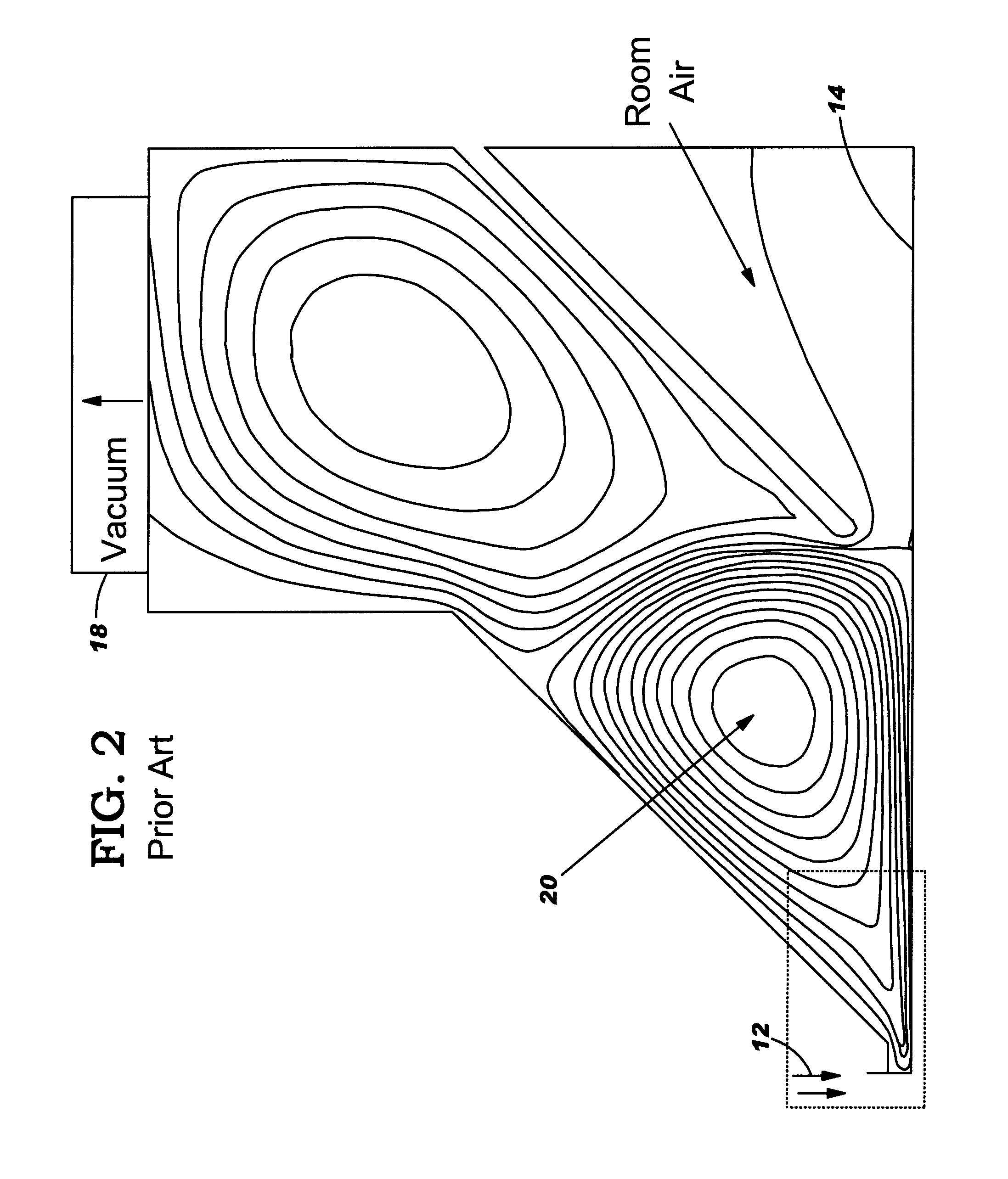 Non-contact fluid particle cleaner and method