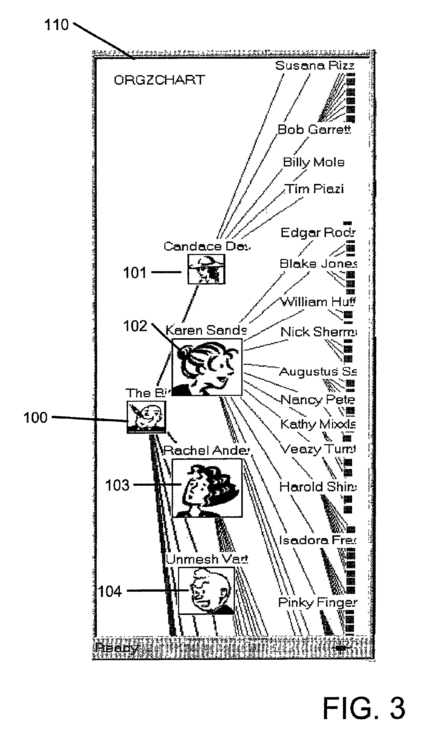 Tree visualization system and method based upon a compressed half-plane model of hyperbolic geometry