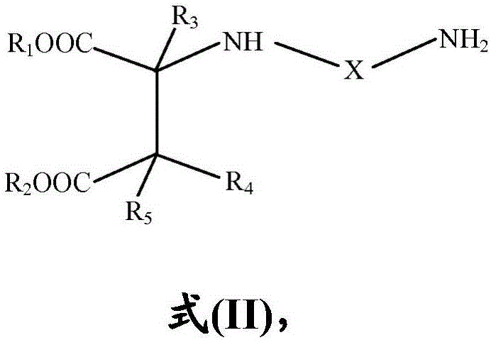 Coating compositions comprising diisocyanate chain extended bisaspartates