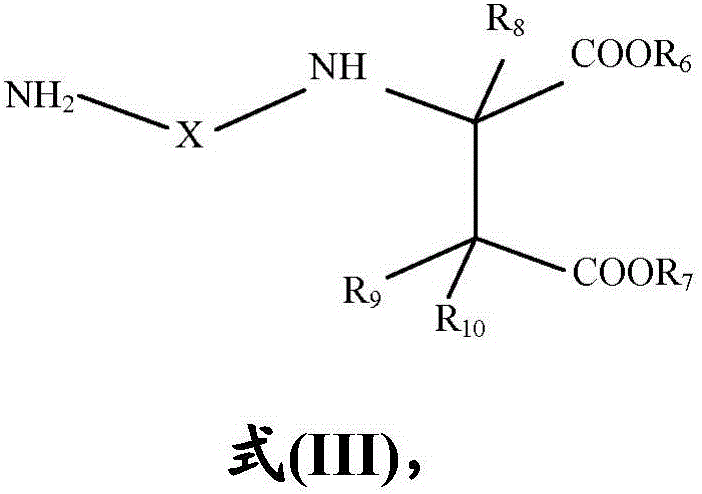 Coating compositions comprising diisocyanate chain extended bisaspartates