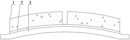 Brake pad in multi-layer composite structure