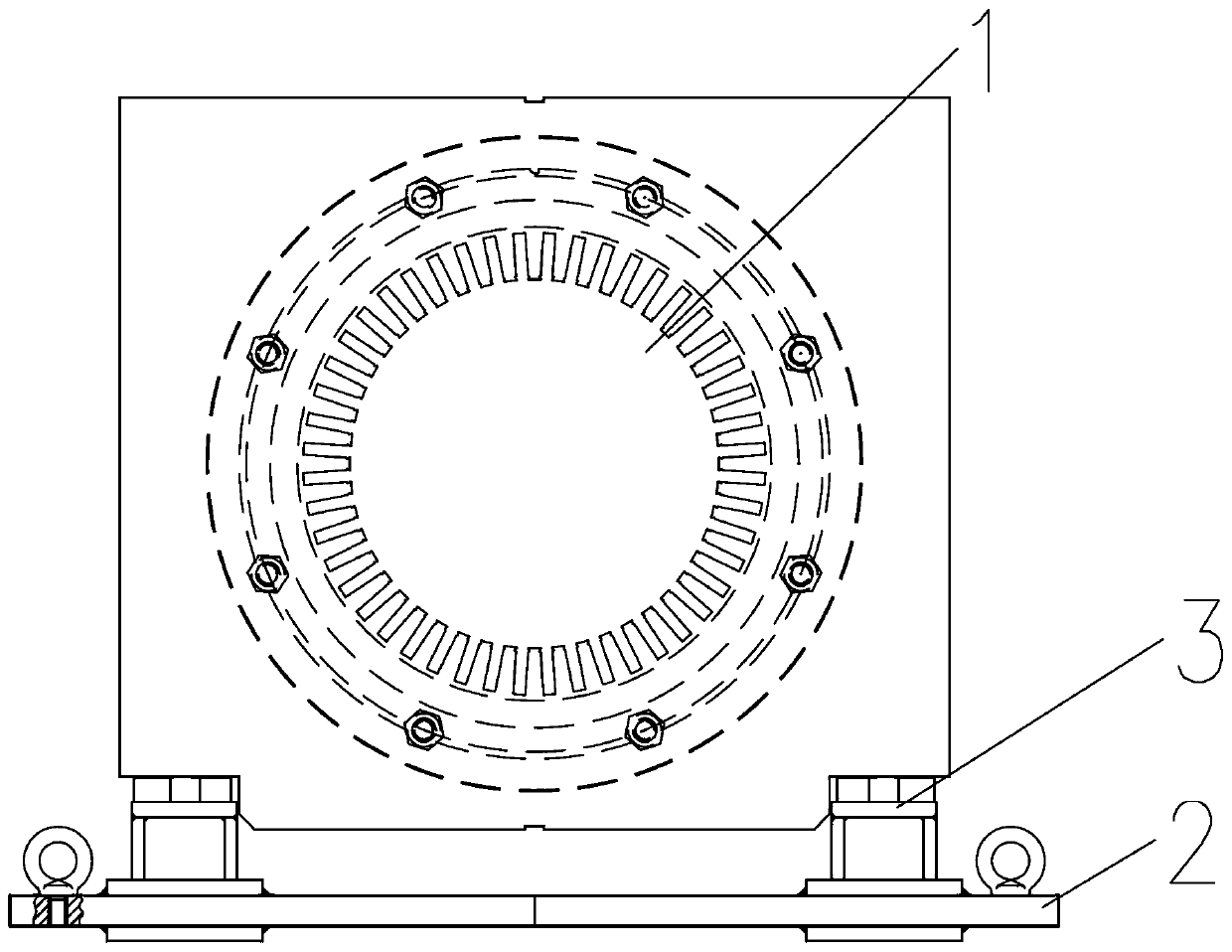 A low-center, high-power, high-speed, high-voltage motor assembly method