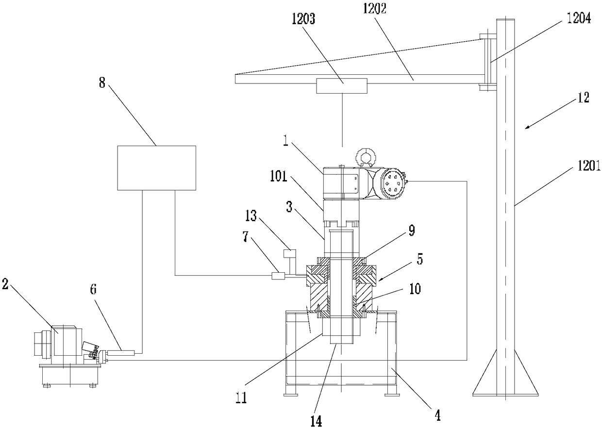 Calibration device and calibration method for large-load bolt fastening tool