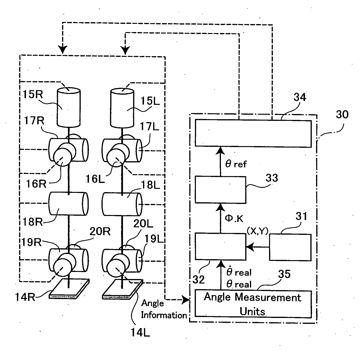 Bipedal moving device, and device and method for controlling walking of the bipedal moving device