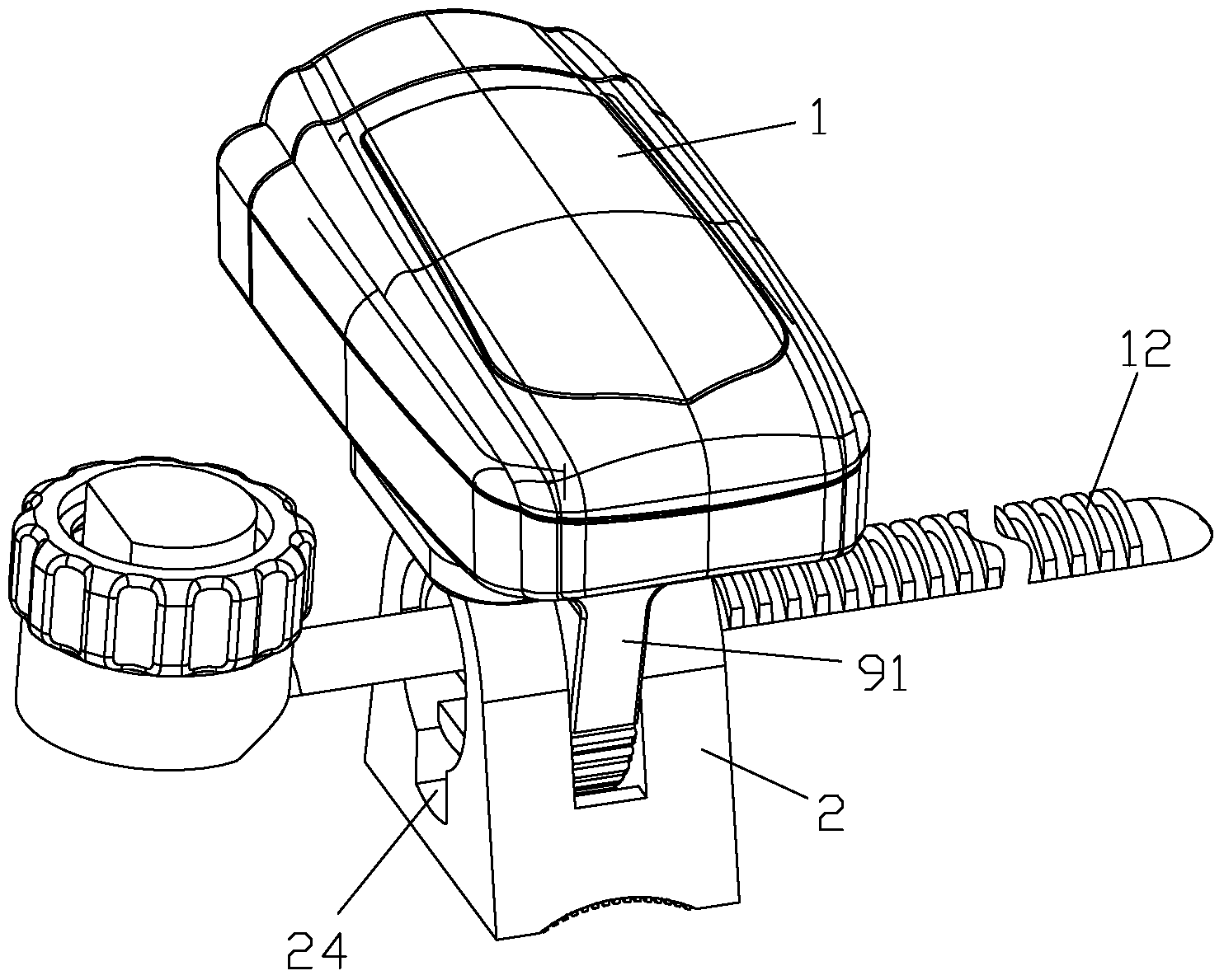 Tail lamp with replaceable mirror and adjustable lamp angle