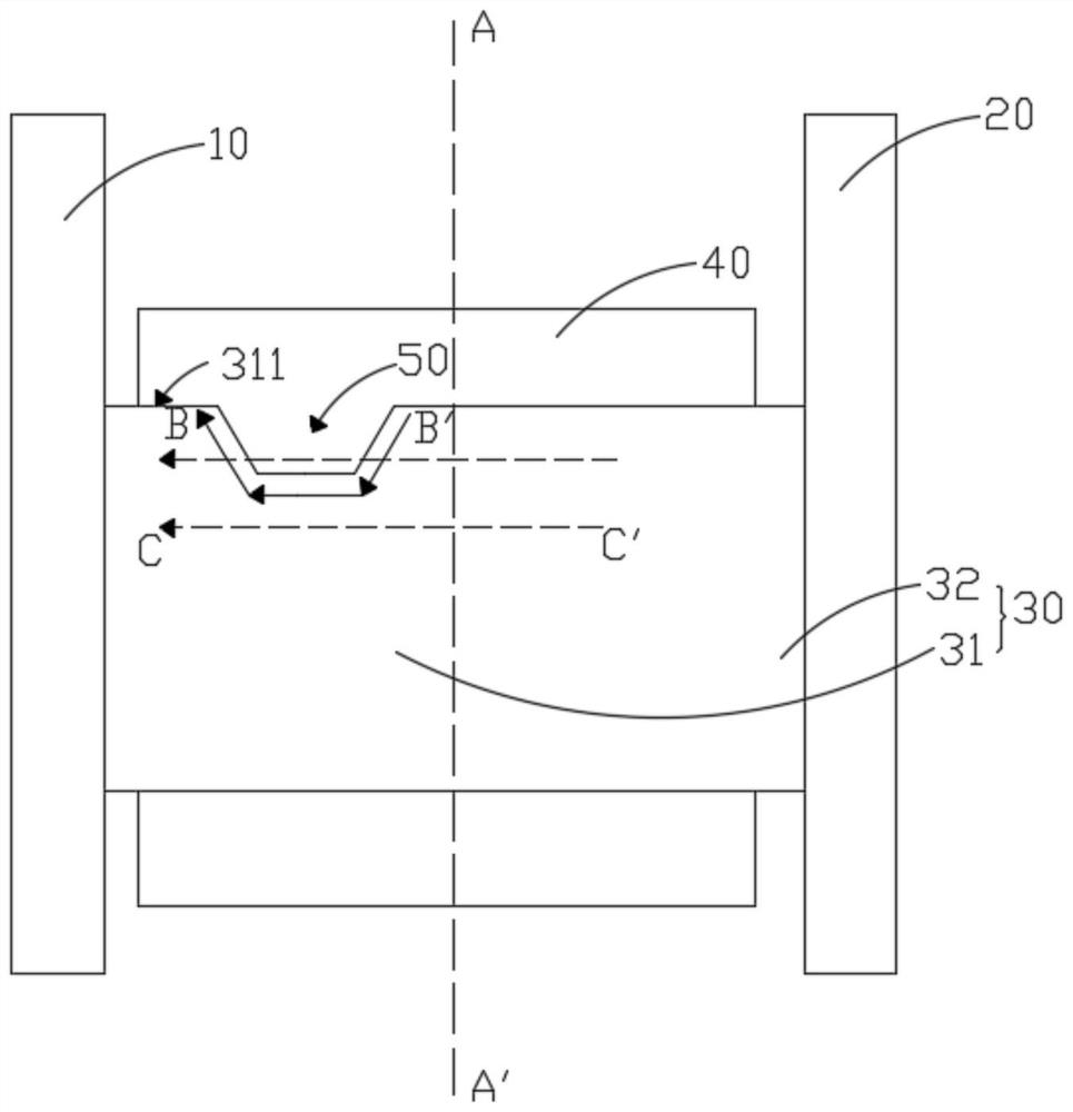 TFT structure, array substrate and display device