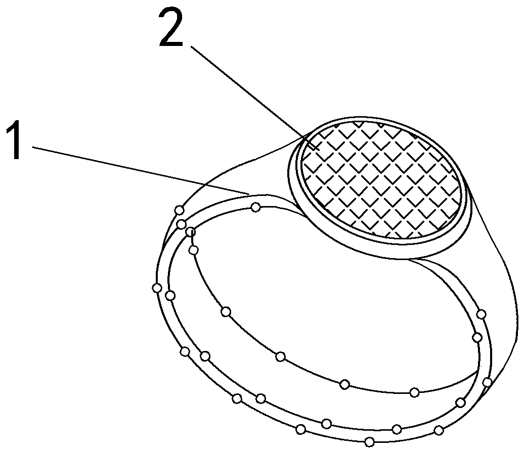 A bracelet capable of sound recording