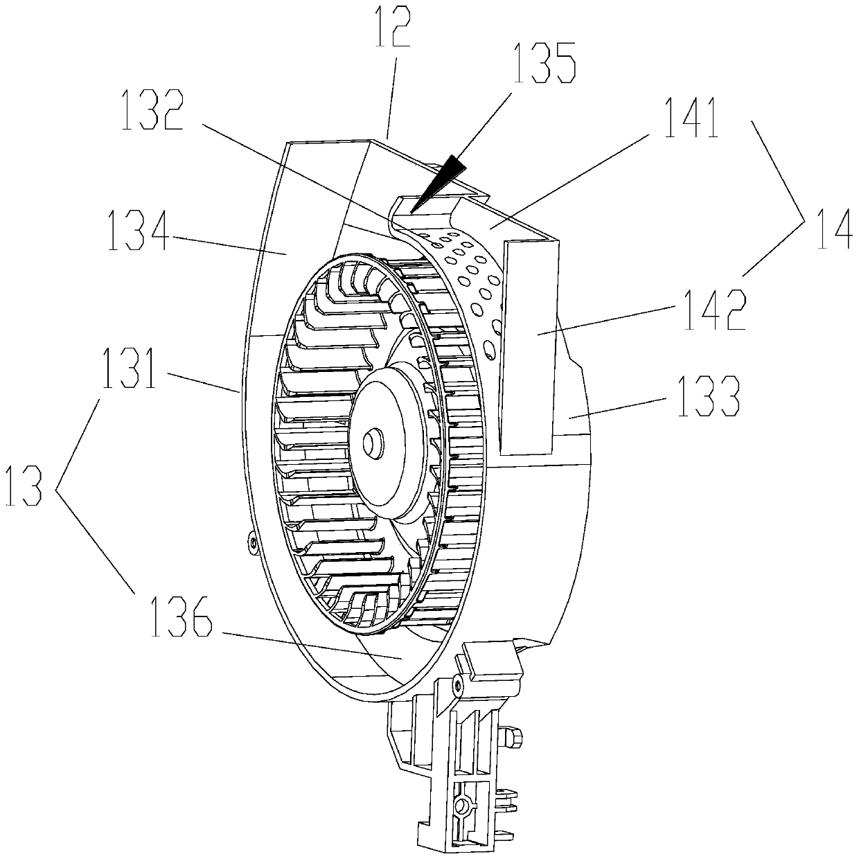 Fan structure, fresh air device and indoor unit of air conditioner