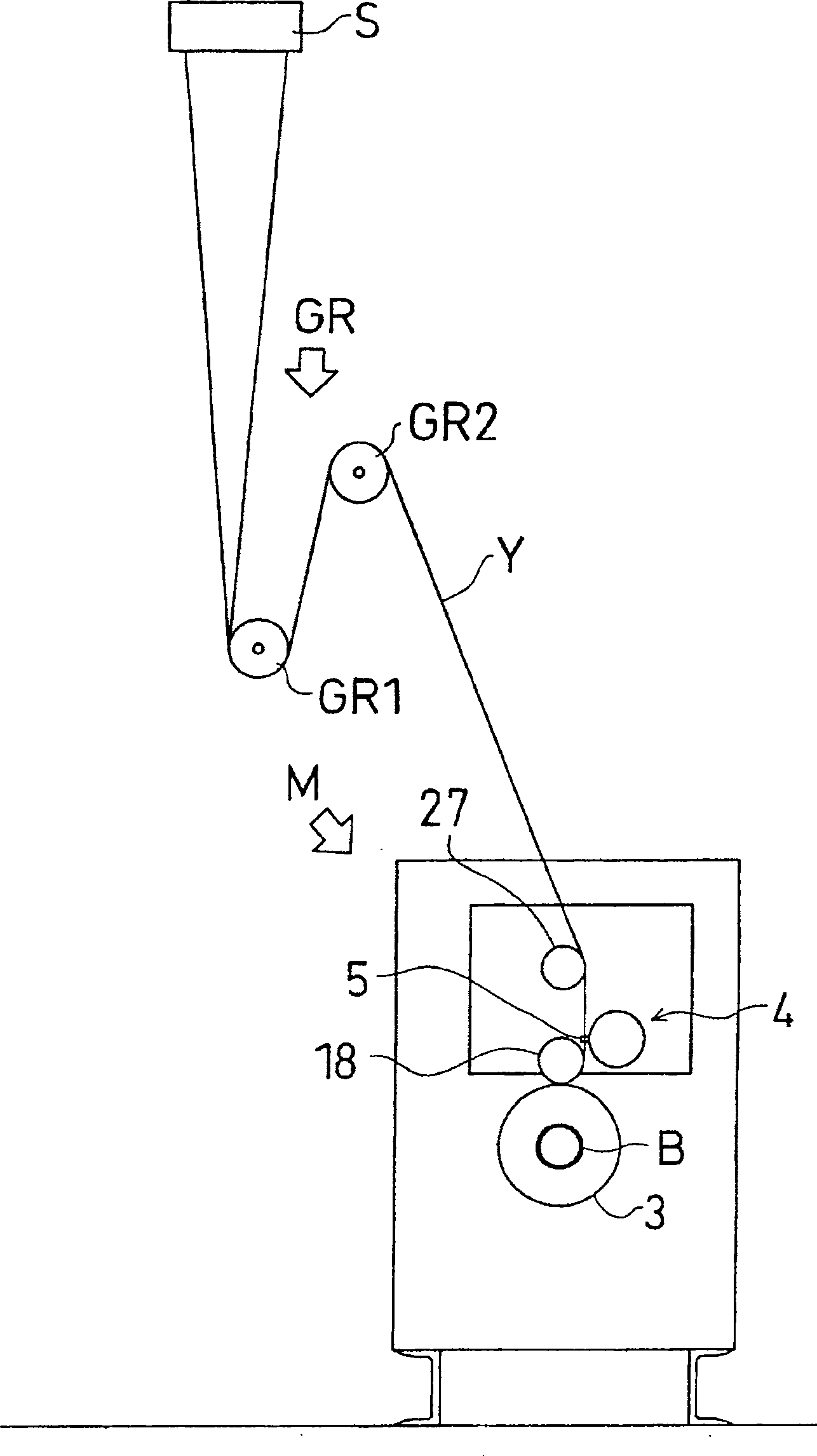 Elastic yarn winding system and elastic yarn winding machine and elastic yarn winding method