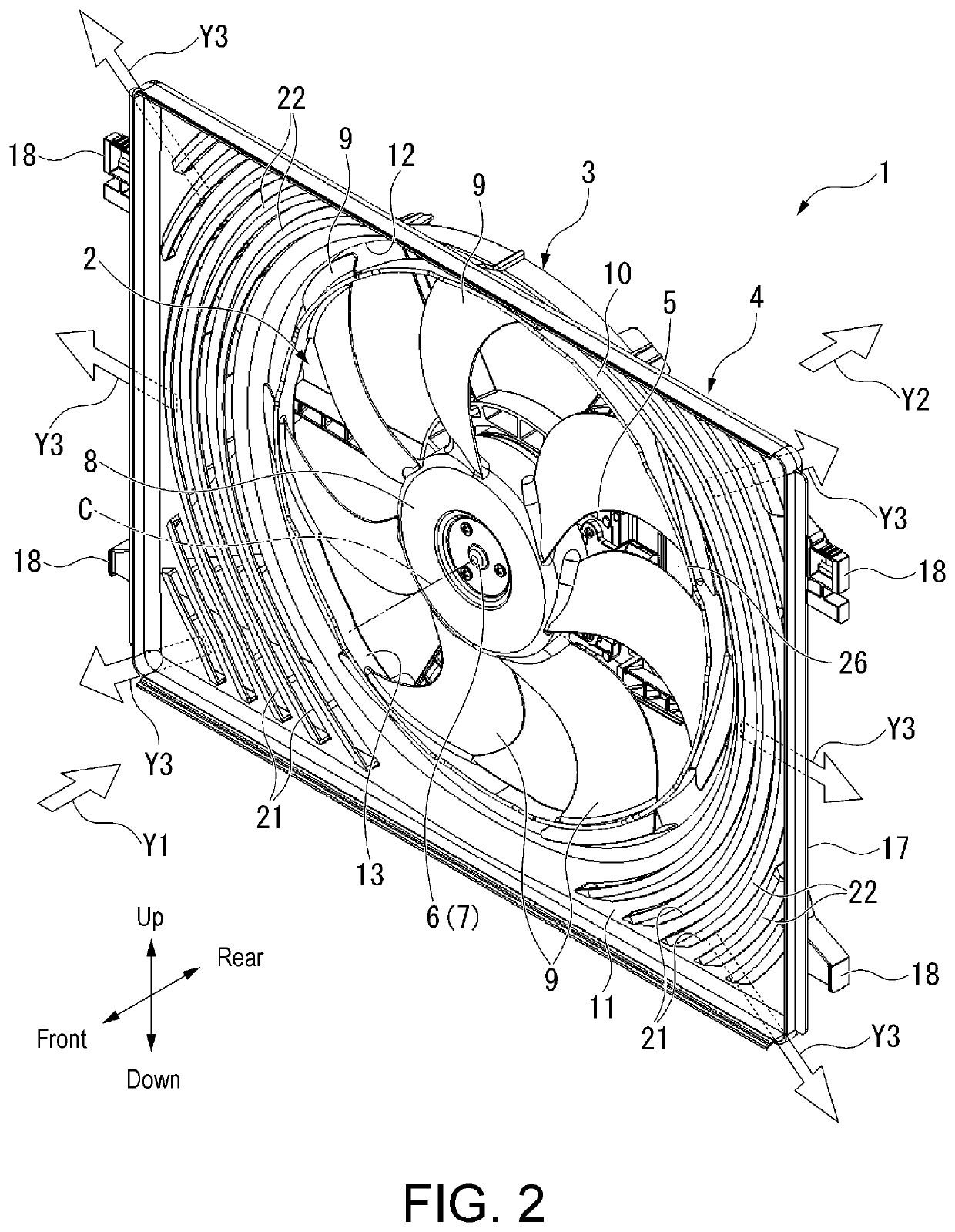 Fan shroud and blower device