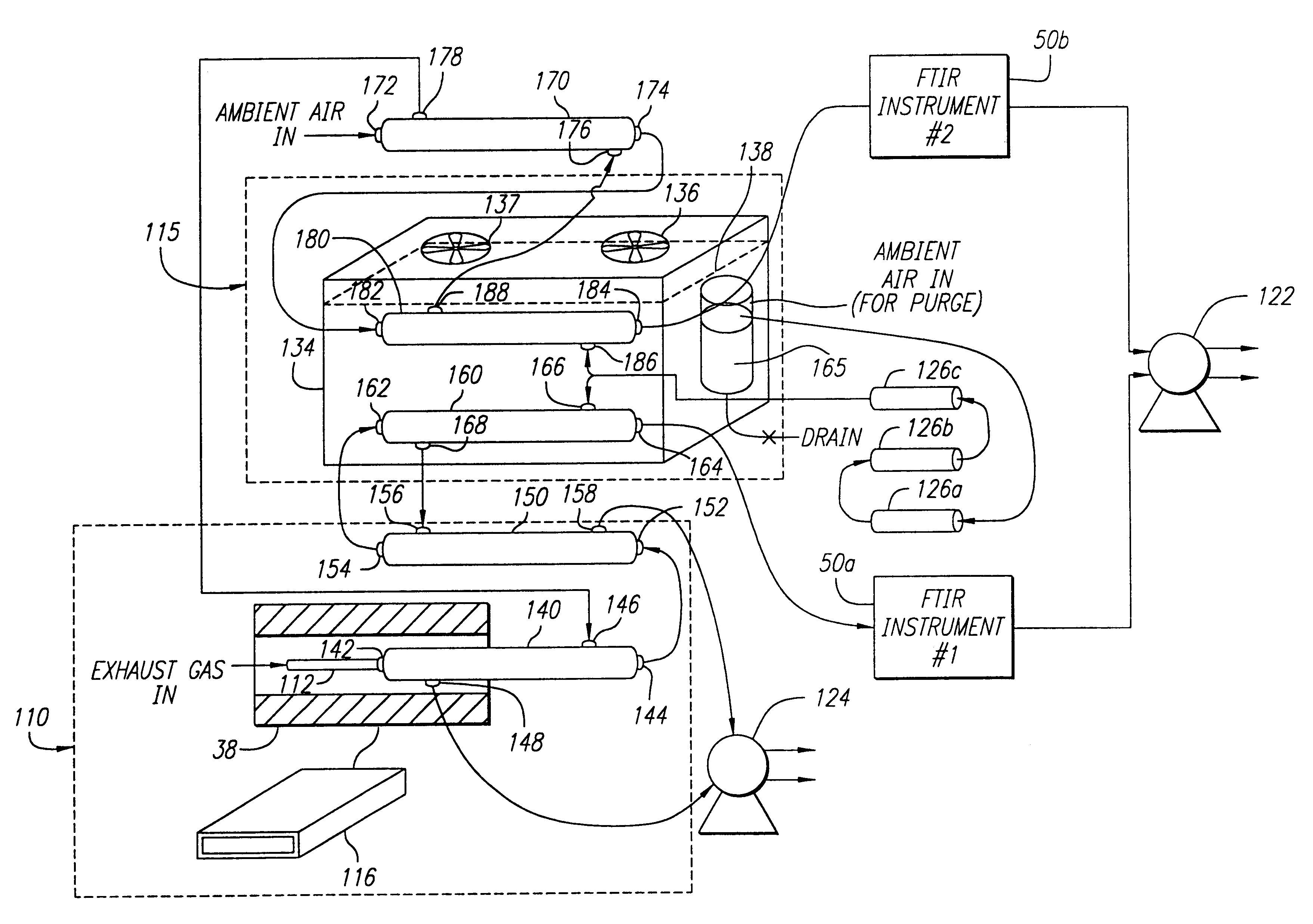 System for vehicle emission sampling and measurement