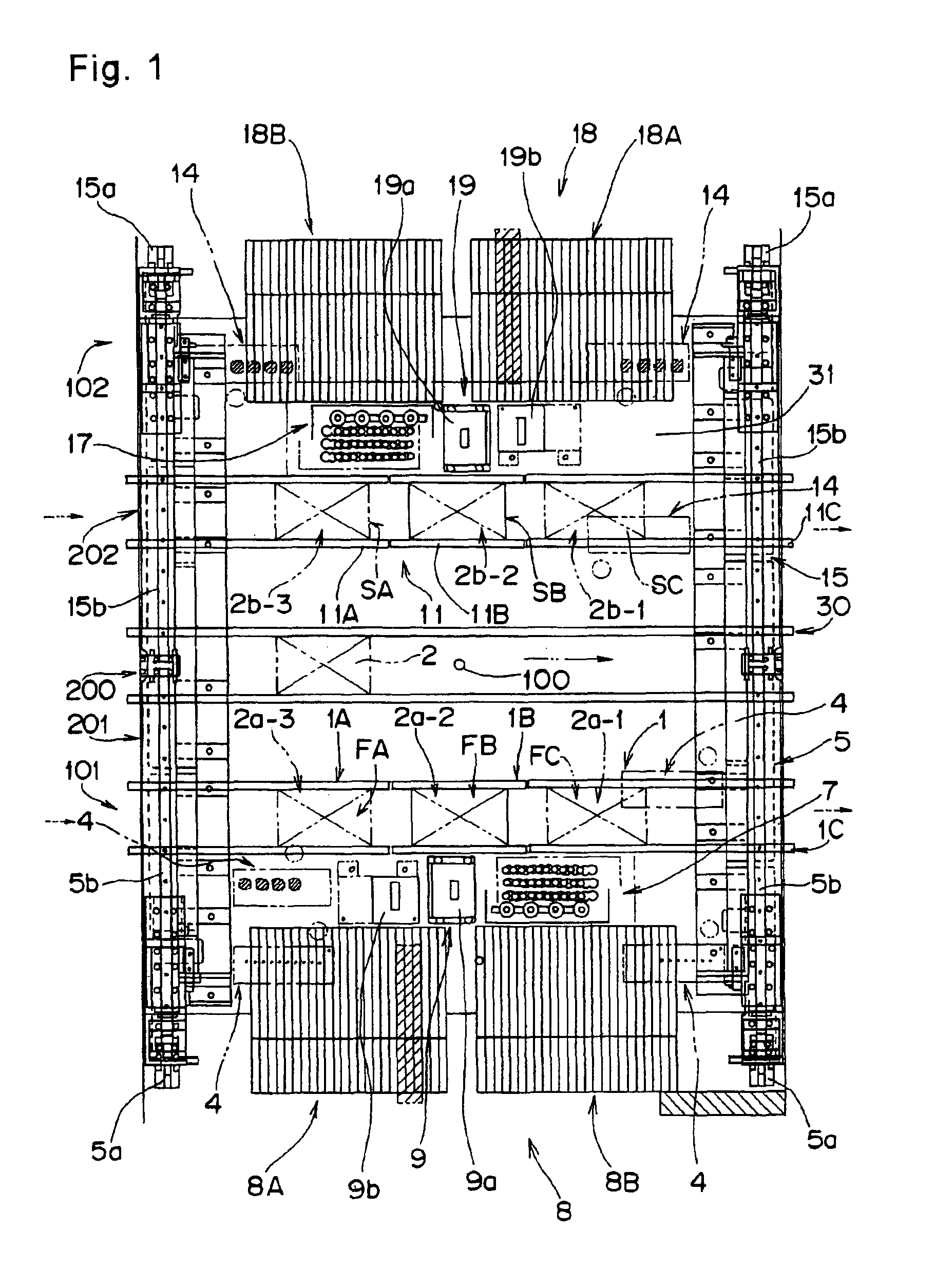 Device and method for mounting parts