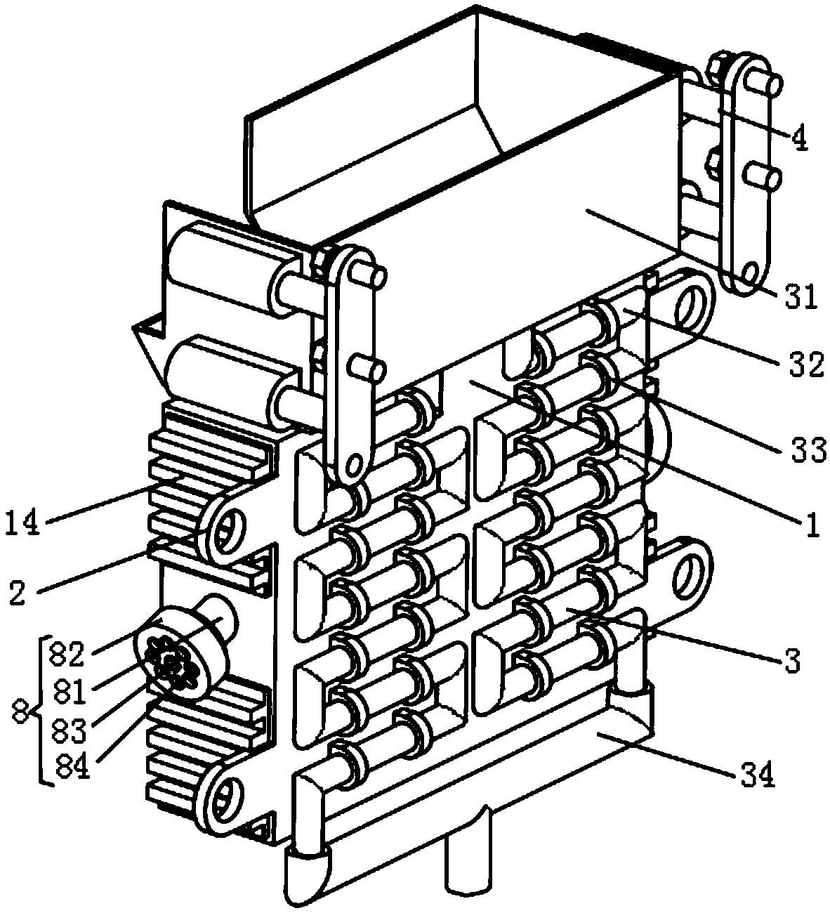 Communication engineering optical fiber switching box