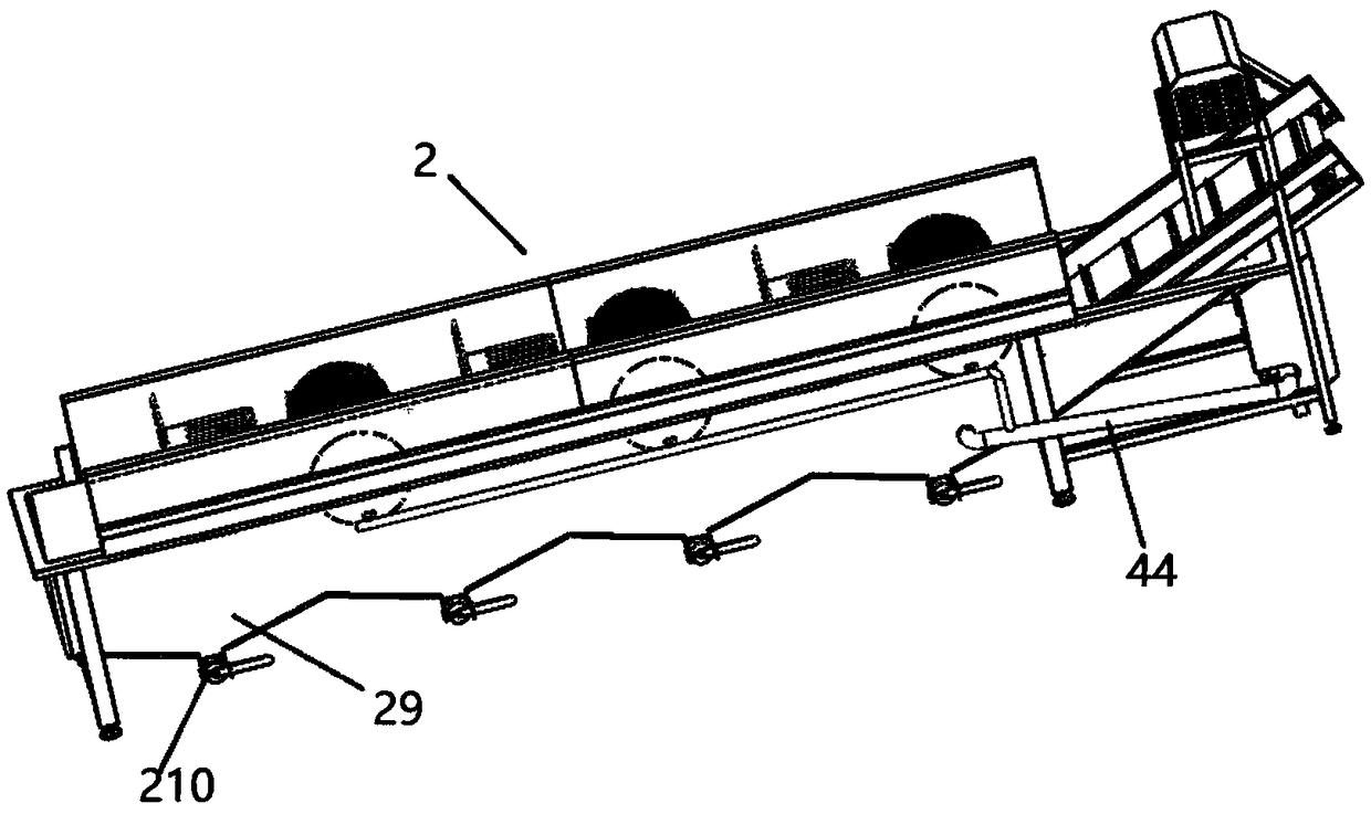 Bean sprout cleaning device for school canteen