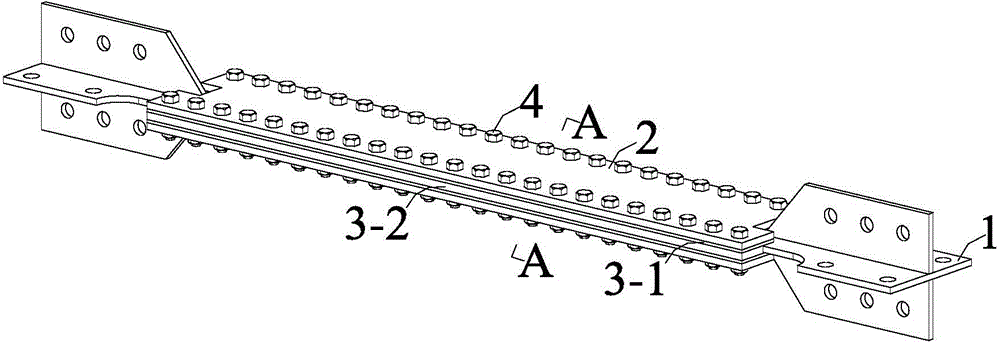 Bamboo-wood-filled buckling restrained support