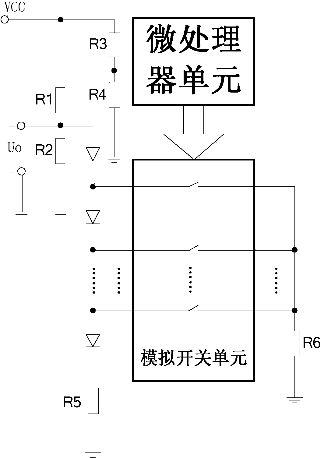 Non-isolation step-down LED drive circuit capable of adaptive power supply and working method