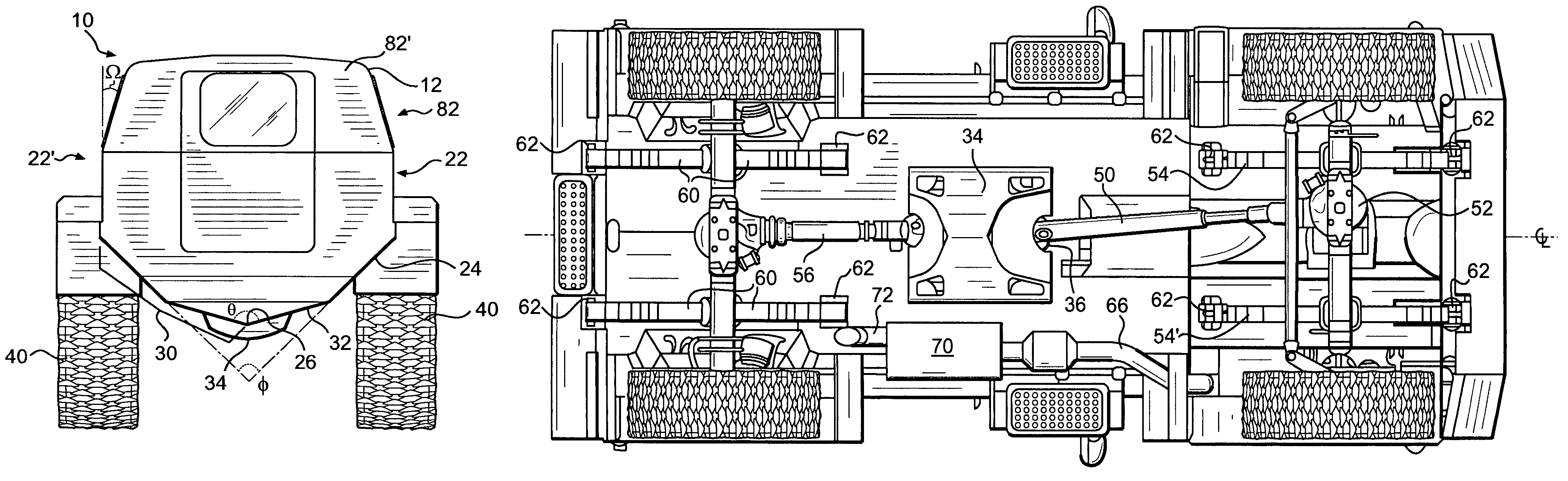 Mine resistant armored vehicle