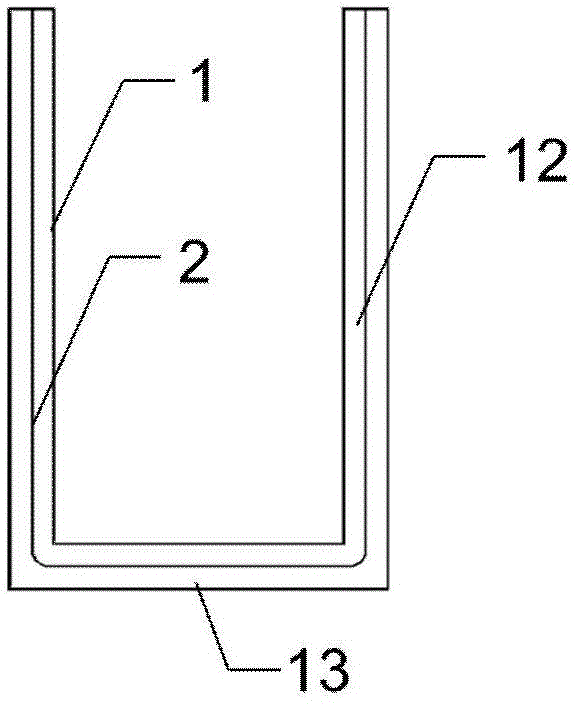 Fiber woven mesh reinforced cement-based composite material permanent beam formwork and manufacturing method thereof