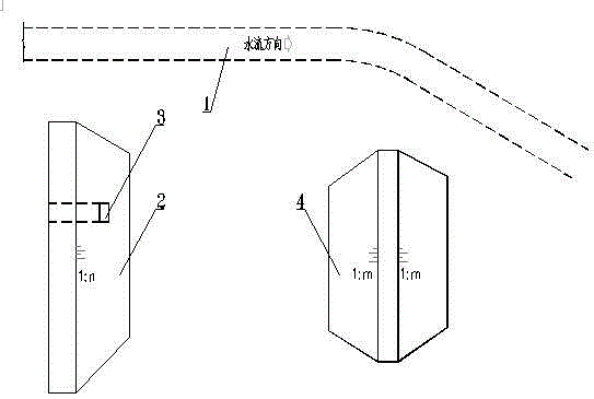 Method and structure for providing downstream ecological flow after diversion and discharge structures are lowered