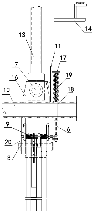 Automatic grab hook lifting appliance for I-shaped steel