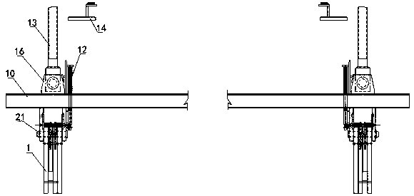 Automatic grab hook lifting appliance for I-shaped steel