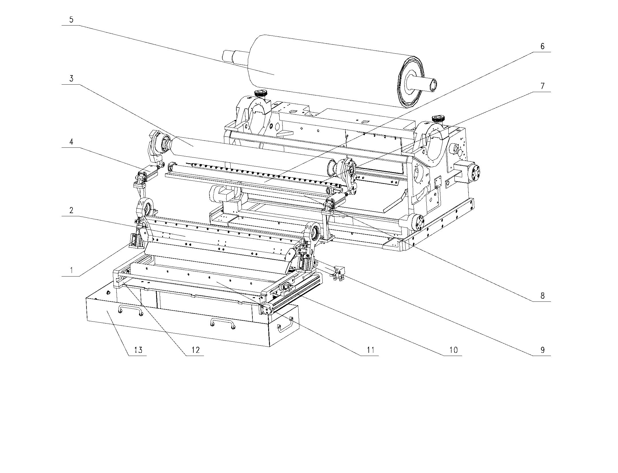 Device for reversely erasing viscous fluid substance on surface of soft roller by hard roller