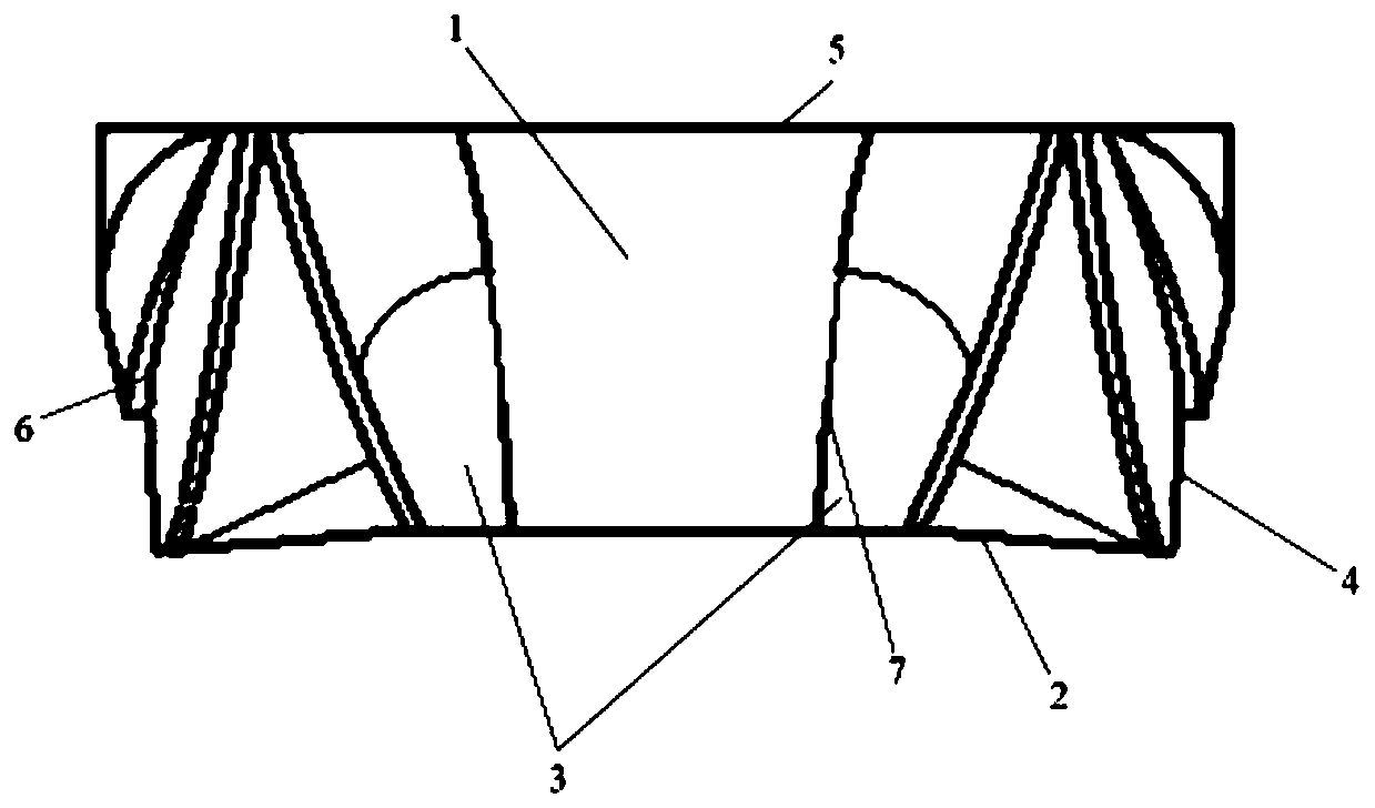 Longitudinal flow transition type semi-gliding yacht