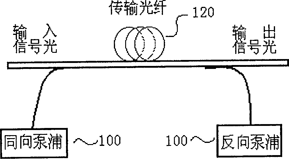 Distributed Raman amplification subsystem and device