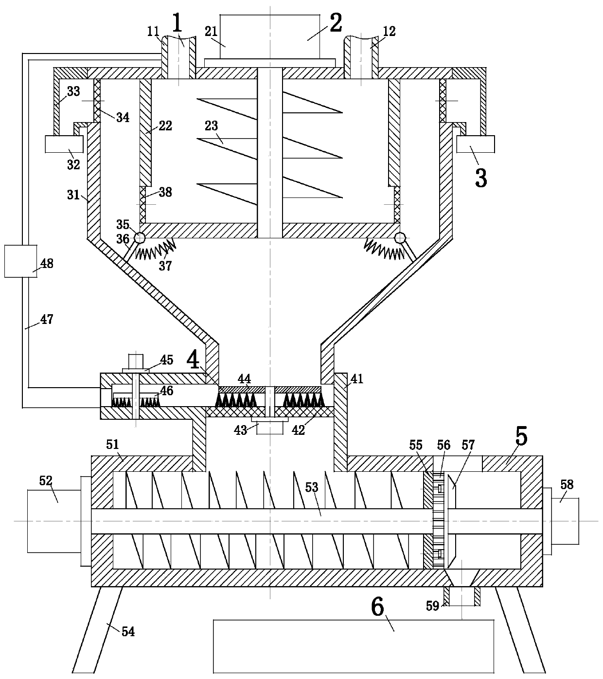 A plant straw pellet feed production equipment