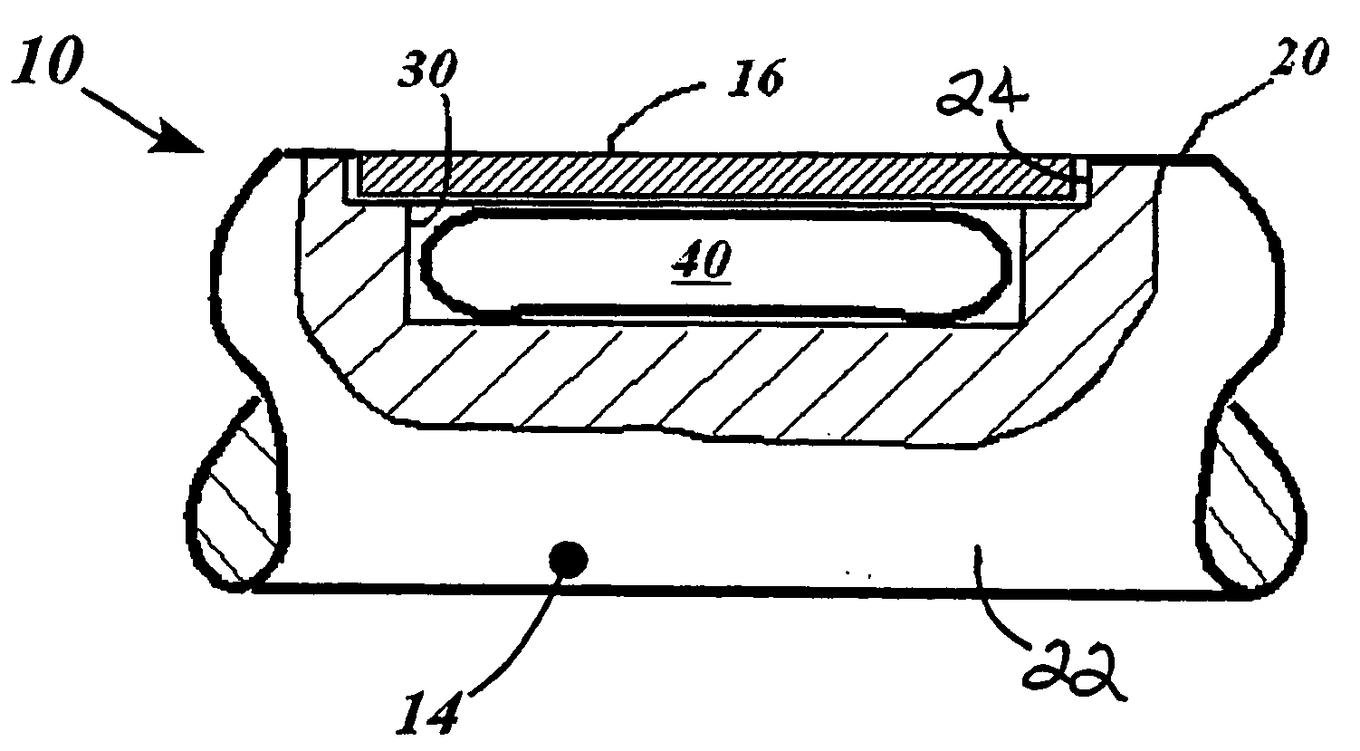 Intelligent implement having metal encased passive radio frequency transponder and examples of use