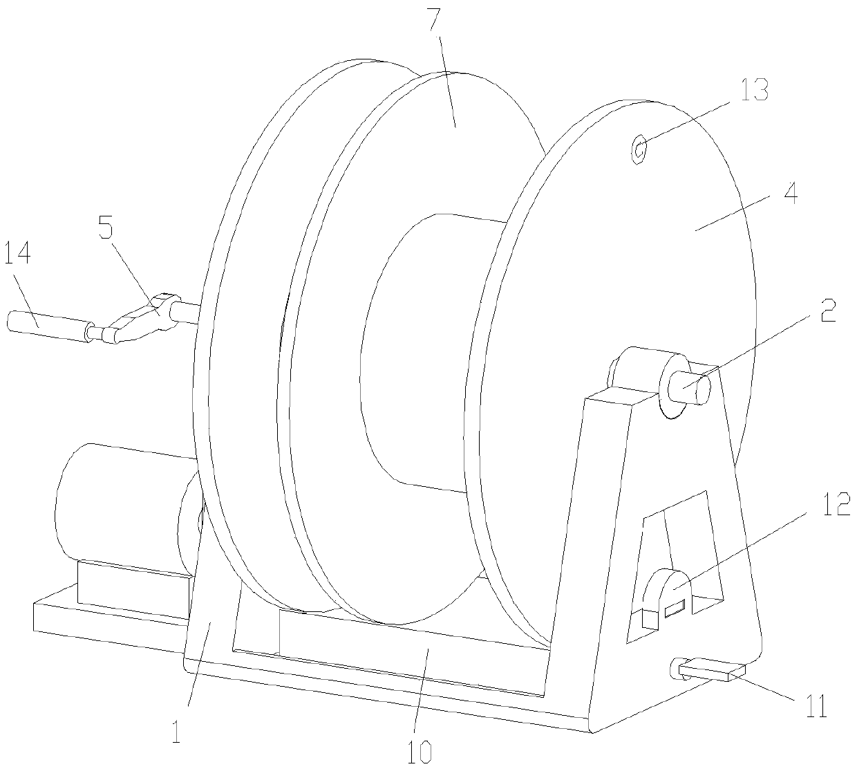 Novel electric spool stand