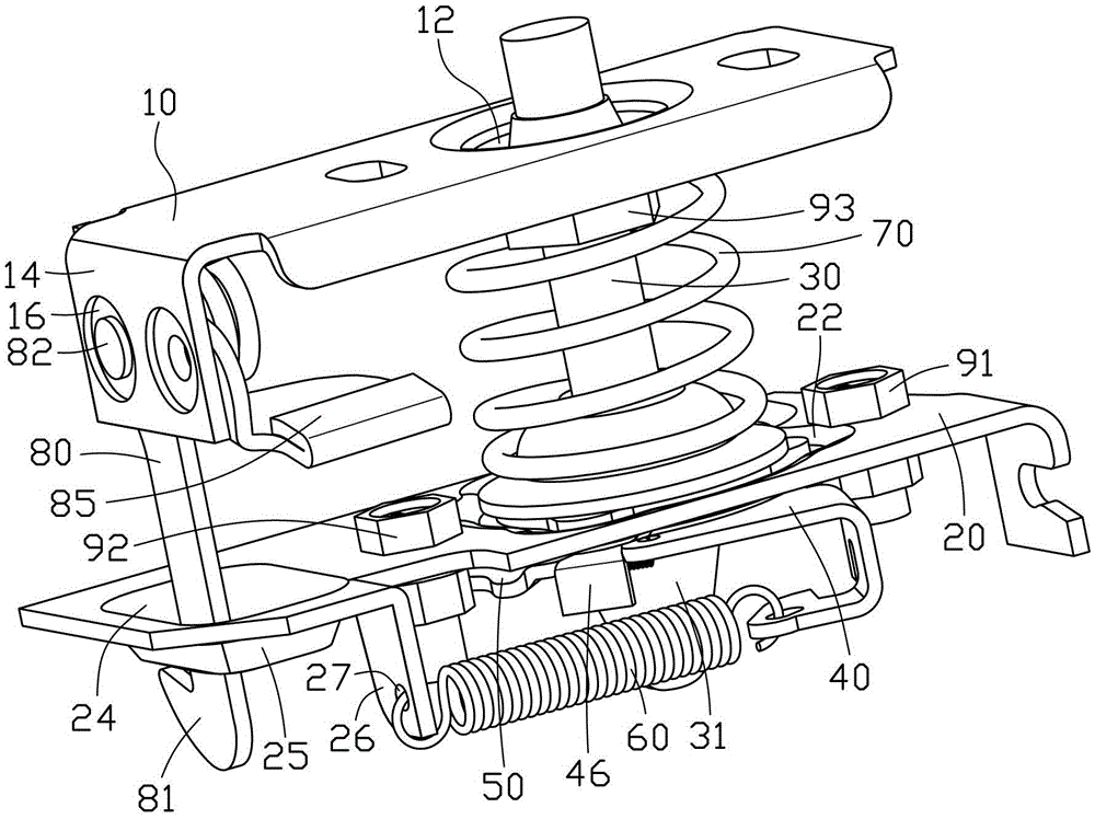 car hood lock structure