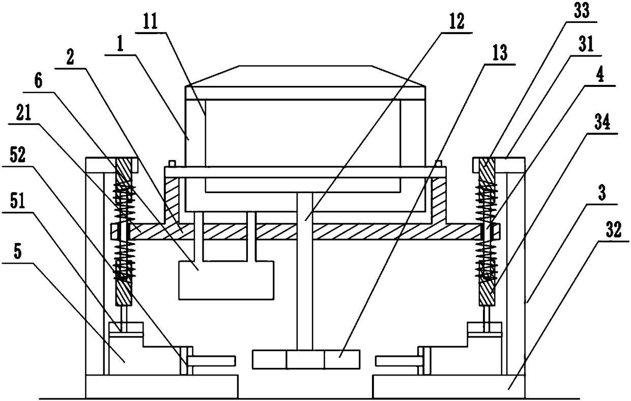 Cloth dehydrator with self-adaptive damping device