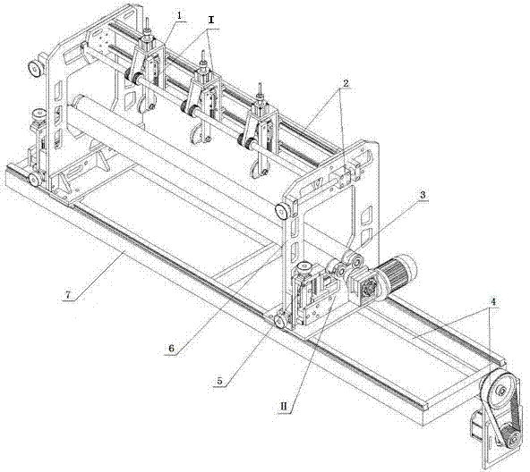 Tube cutting device of multi-cutter paper tube making machine