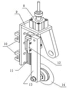 Tube cutting device of multi-cutter paper tube making machine