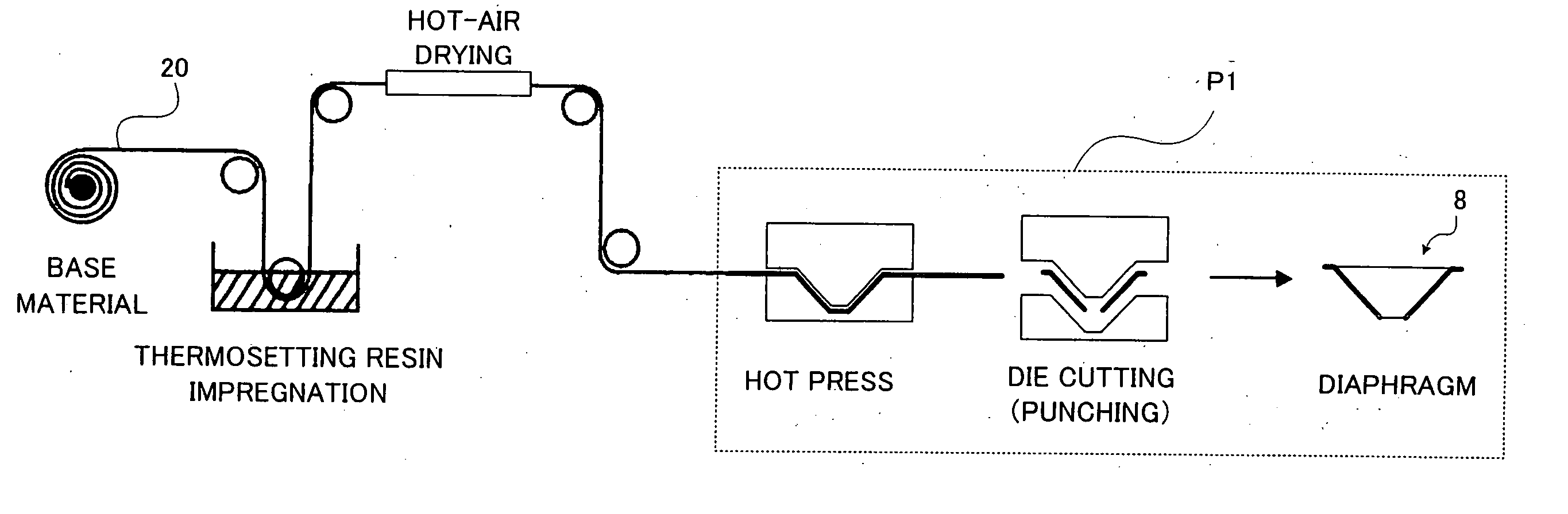 Vibration system part for speaker device and manufacturing method thereof