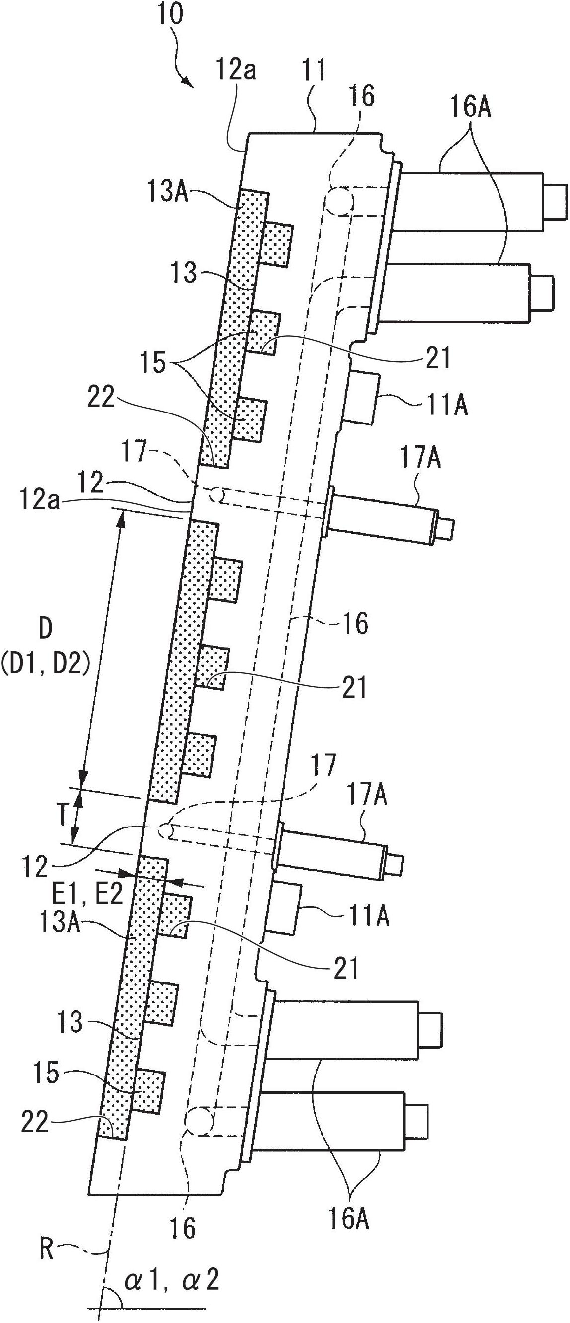 Stave, blast furnace, and blast furnace operation method