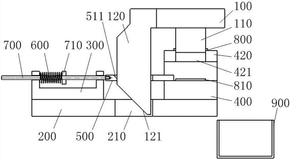 Automatic ejection mechanism and die