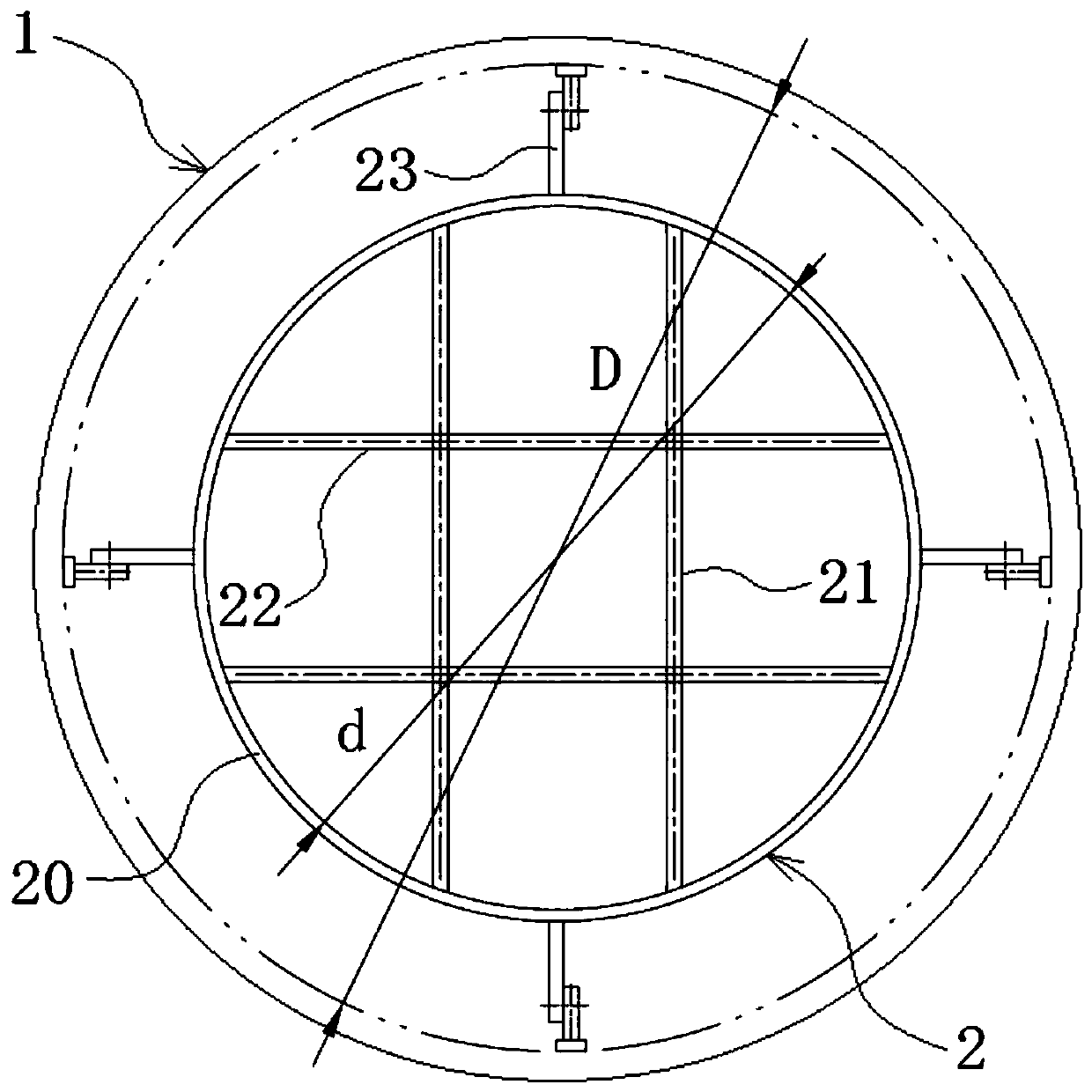 Side pushing grid manufacturing method