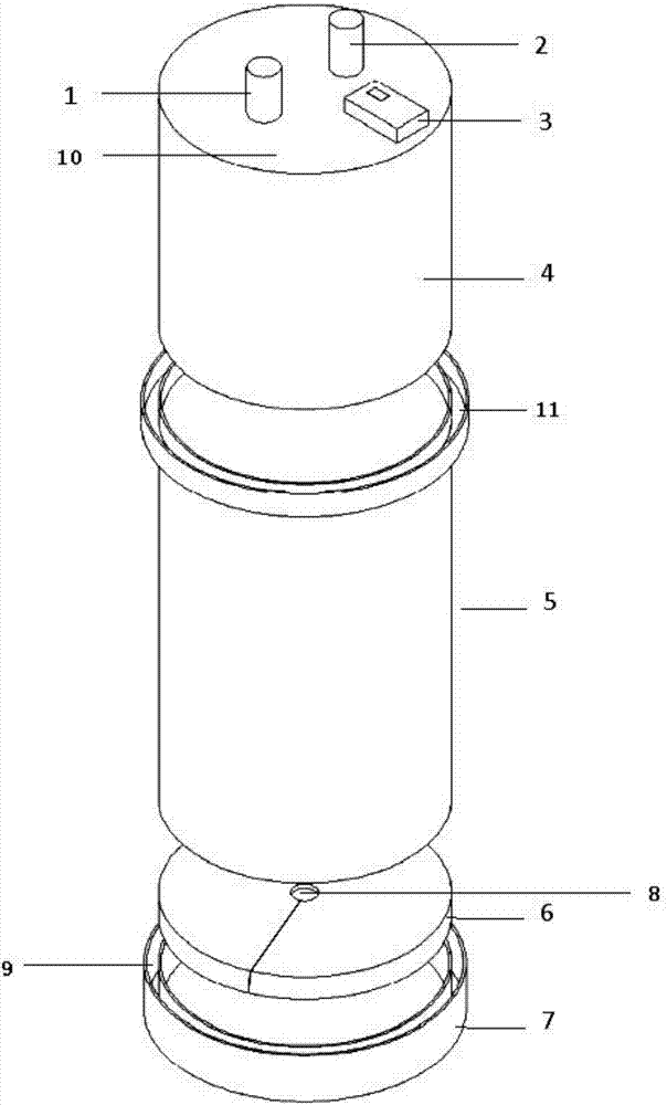 Soil hydrogen phosphide stratified sampling device and sampling method