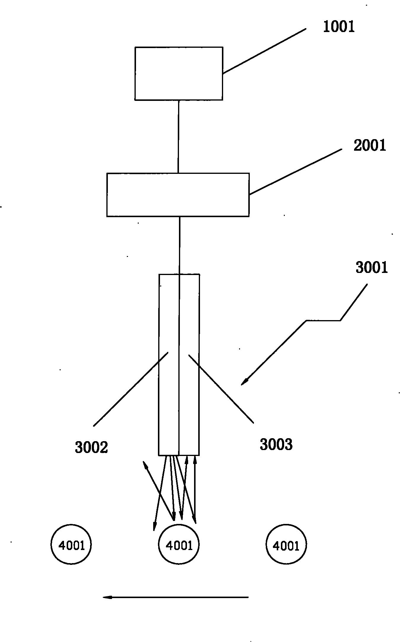 Detection device and method of weft breakage of double-axis warp knitting machine