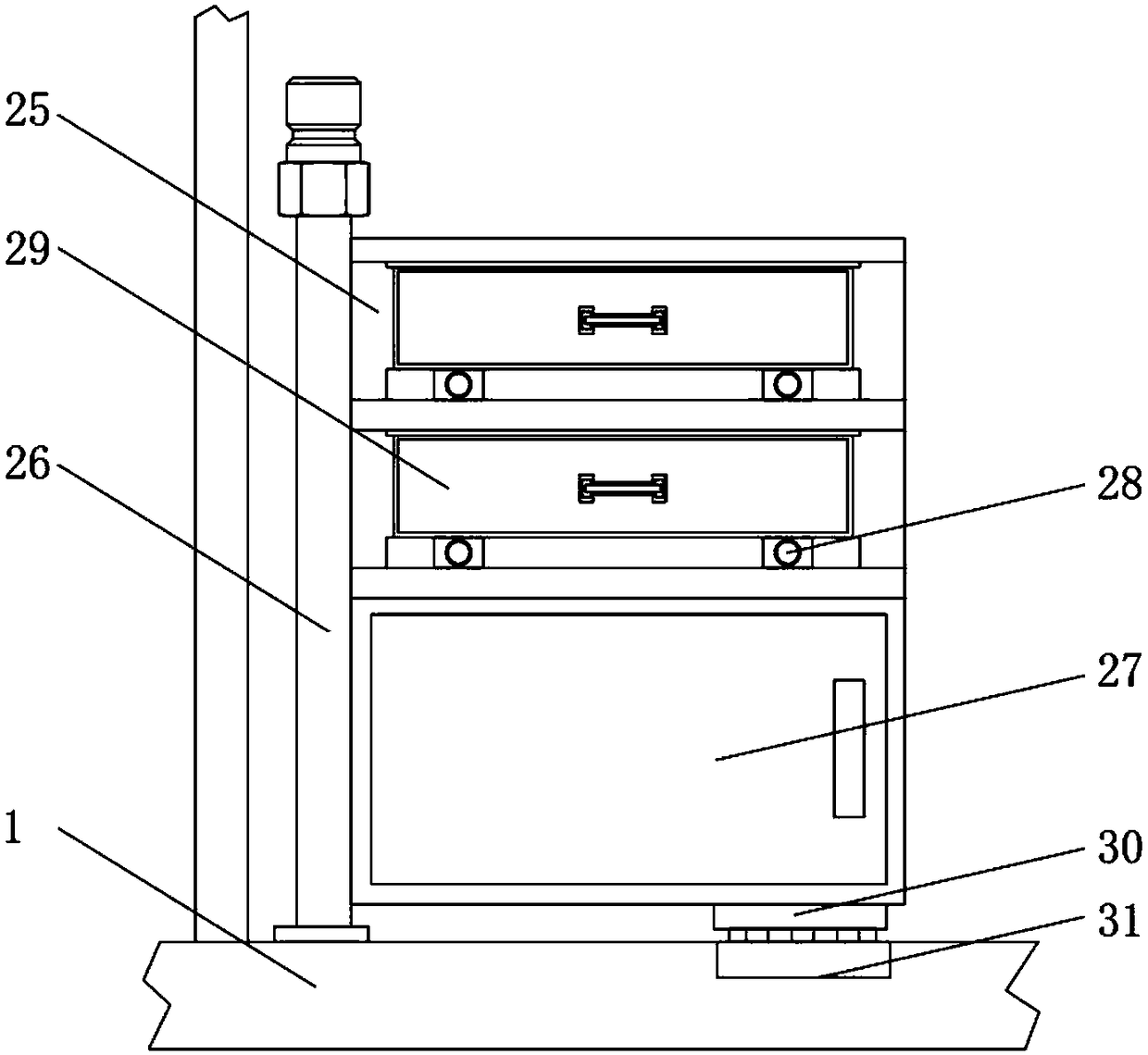 Drilling and soil property detecting device and method for civil engineering