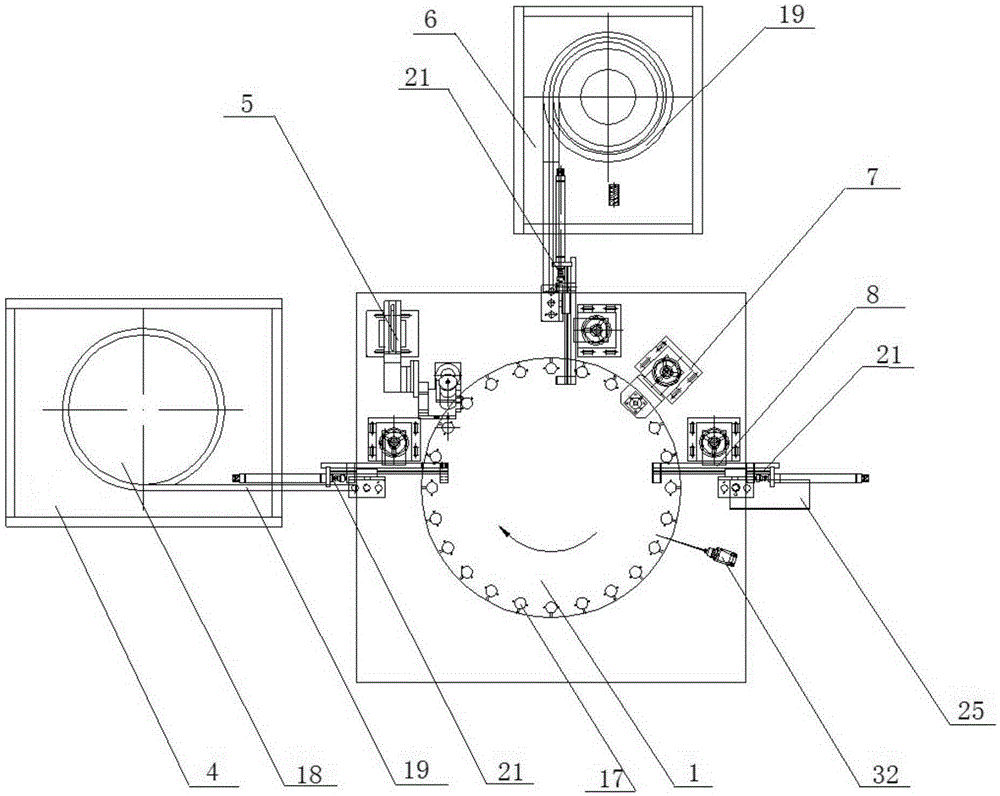 Tubular lipstick plastic shell assembling machine