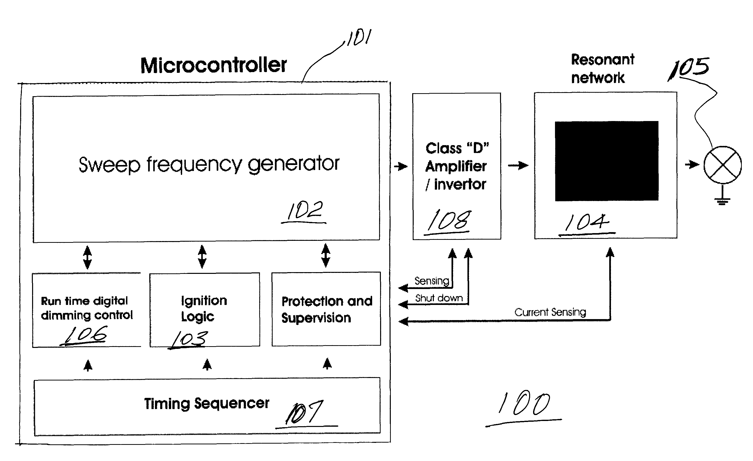 Method and apparatus for achieving inherent ignition voltage in operation of a high intensity discharge lamp